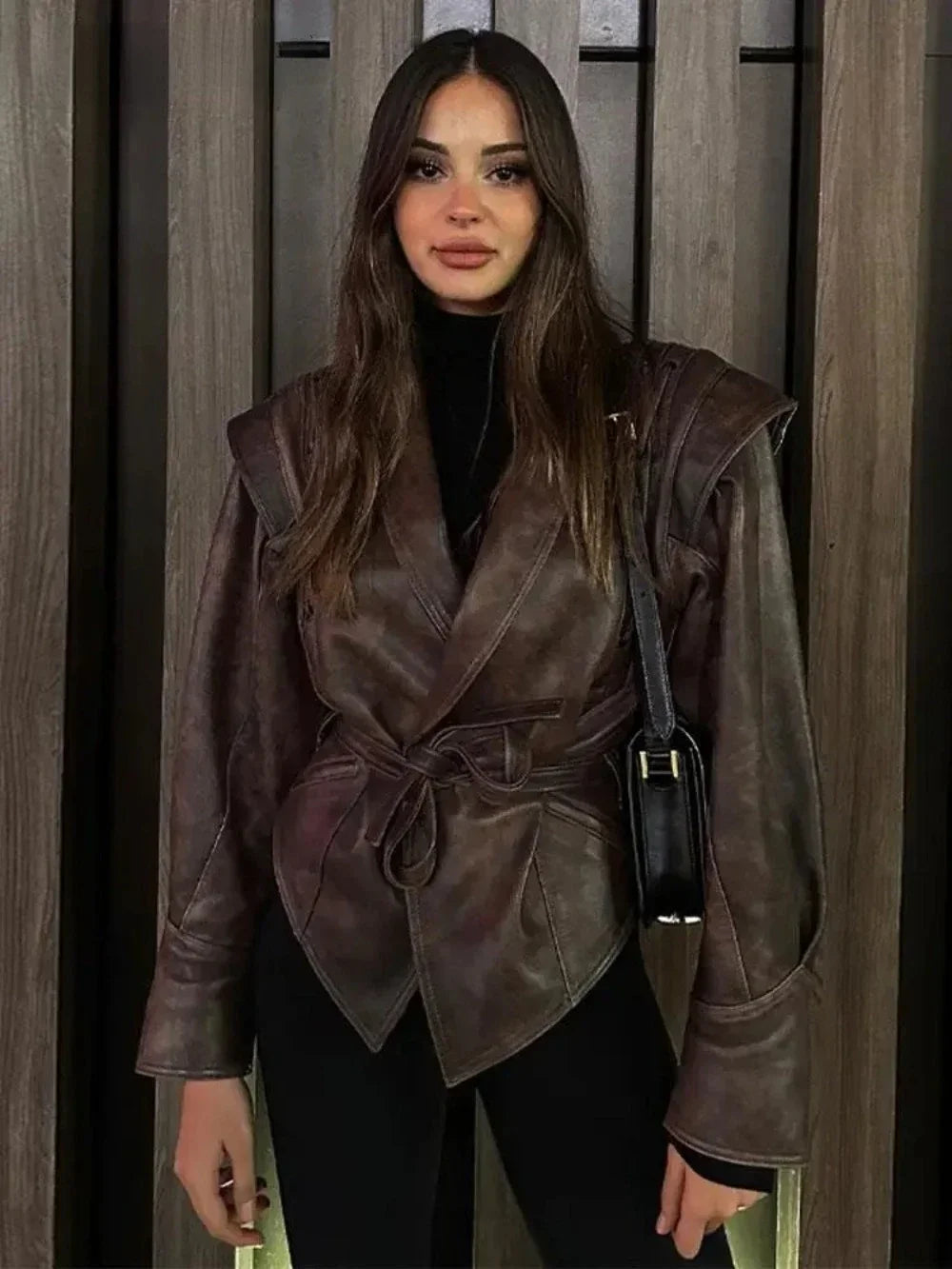 Bianca Faux Leather Jacket