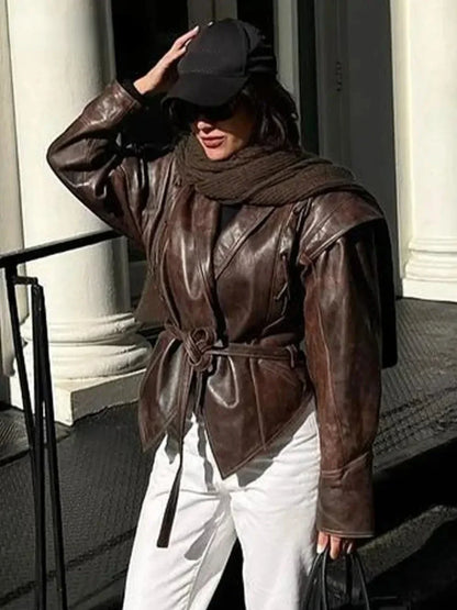 Bianca Faux Leather Jacket