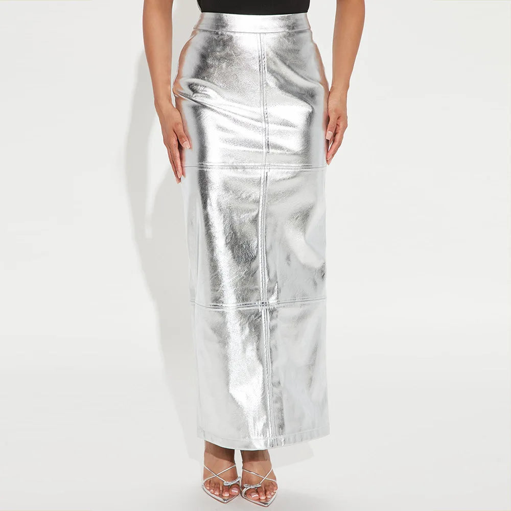 Valkyrie Faux Leather Skirt