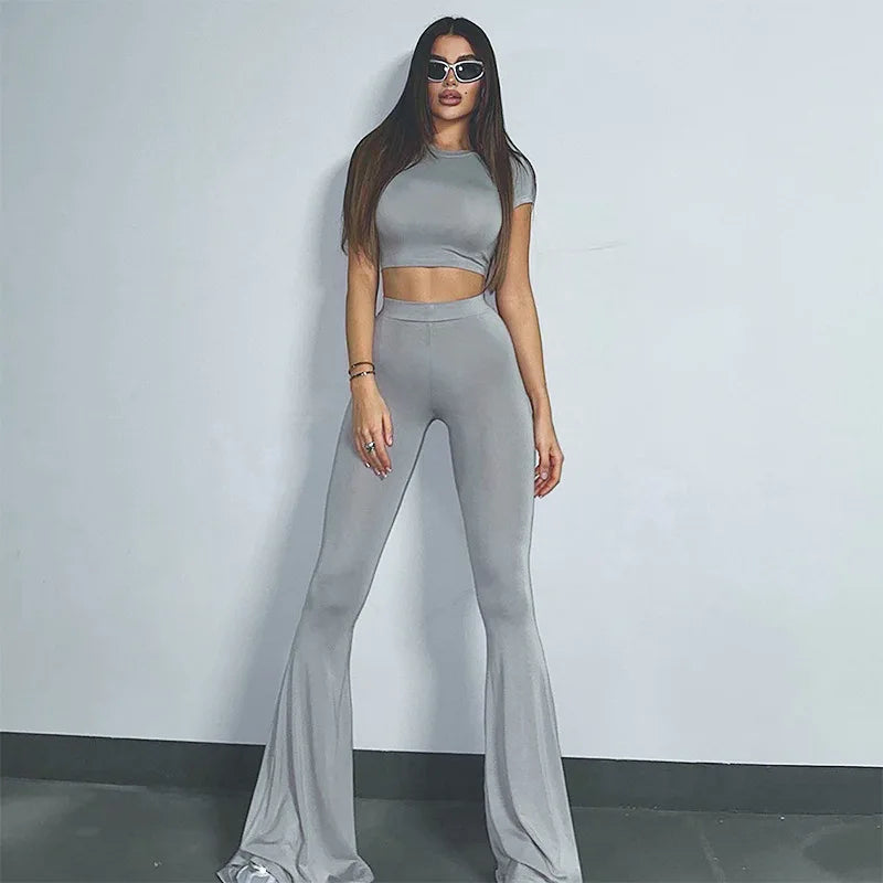 Hayden Metallic Grey 2-Piece Set