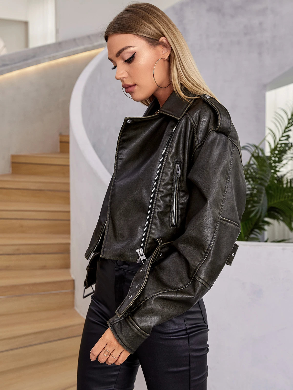 Cassandra Motorcycle Leather Jacket